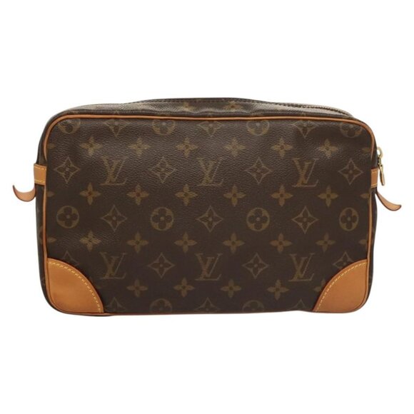 LOUIS VUITTON Monogram Compiegne 28 Clutch Bag LV Auth - Picture 3 of 16